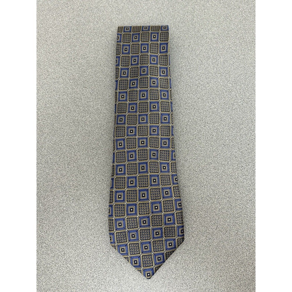 JOS. A. BANK Reserve Mens 65" EXTRA LONG Silk Necktie‎ Tie Designer Geometric